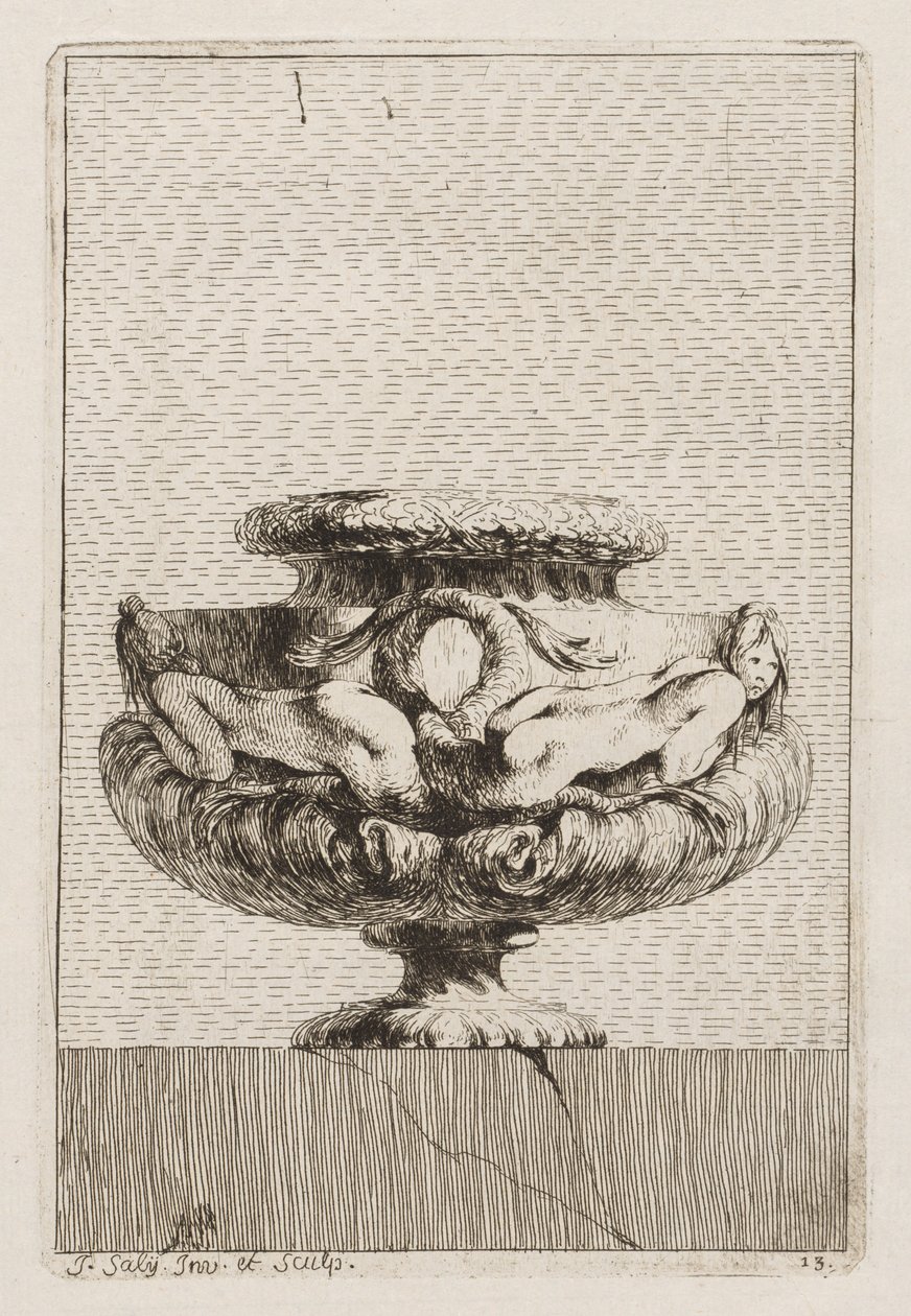 Suite von Vasen: Platte 13, 1746 von Jacques Francois Joseph Saly