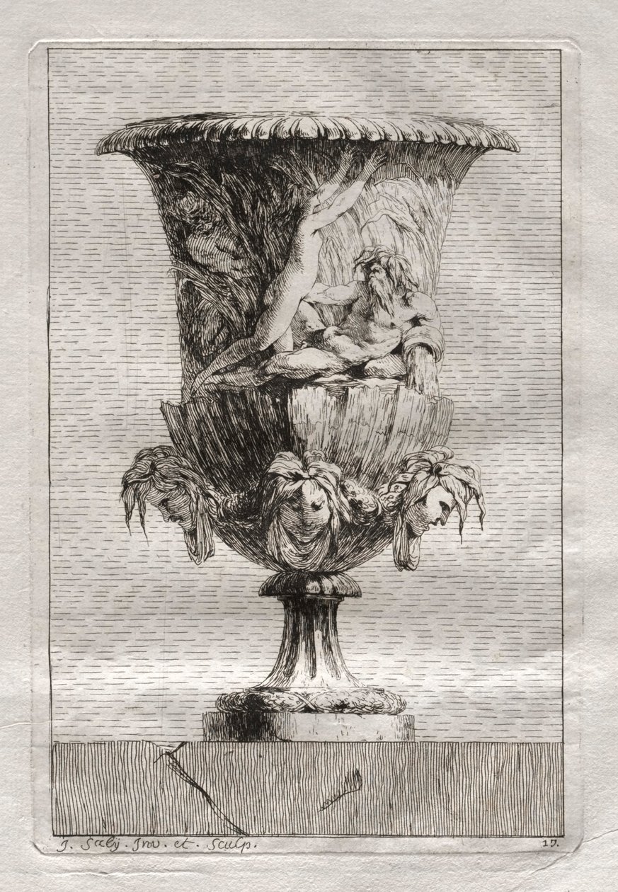 Vasen-Suite: Tafel 17 von Jacques François Saly