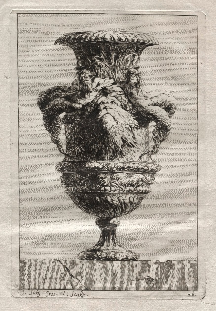 Vasensuite: Platte 26 von Jacques François Saly
