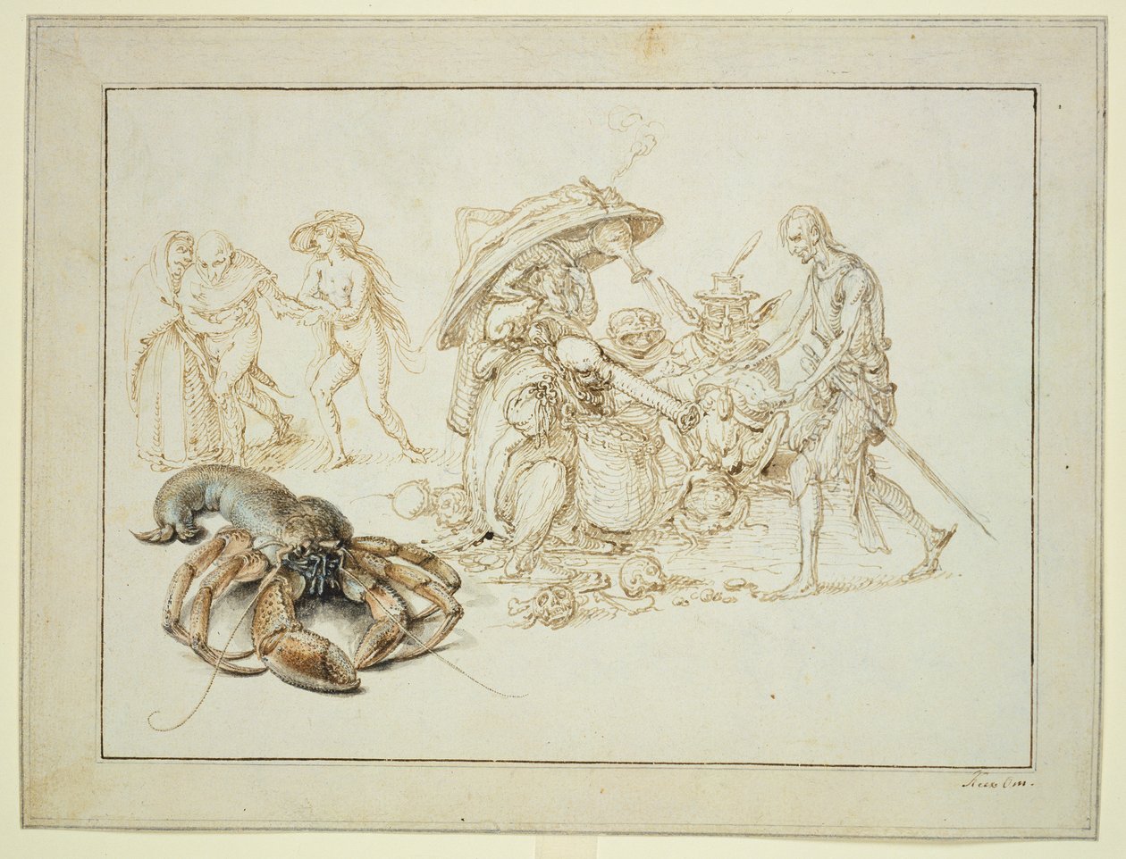 Hummer und zwei Hexen, ca. 1602 von Jacques II de Gheyn