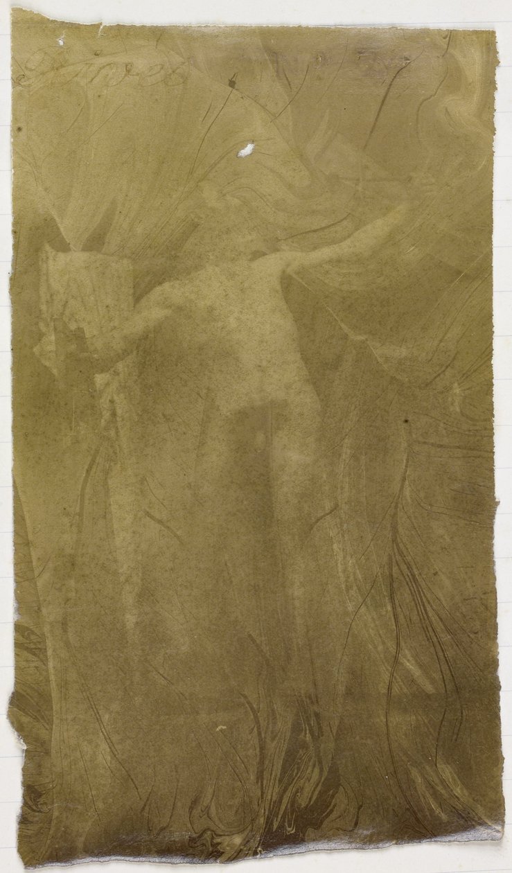 Studie eines männlichen Aktmodells, frontal stehend, im Atelier von Jacques de Lalaing von Jacques Lalaing (attributed to)