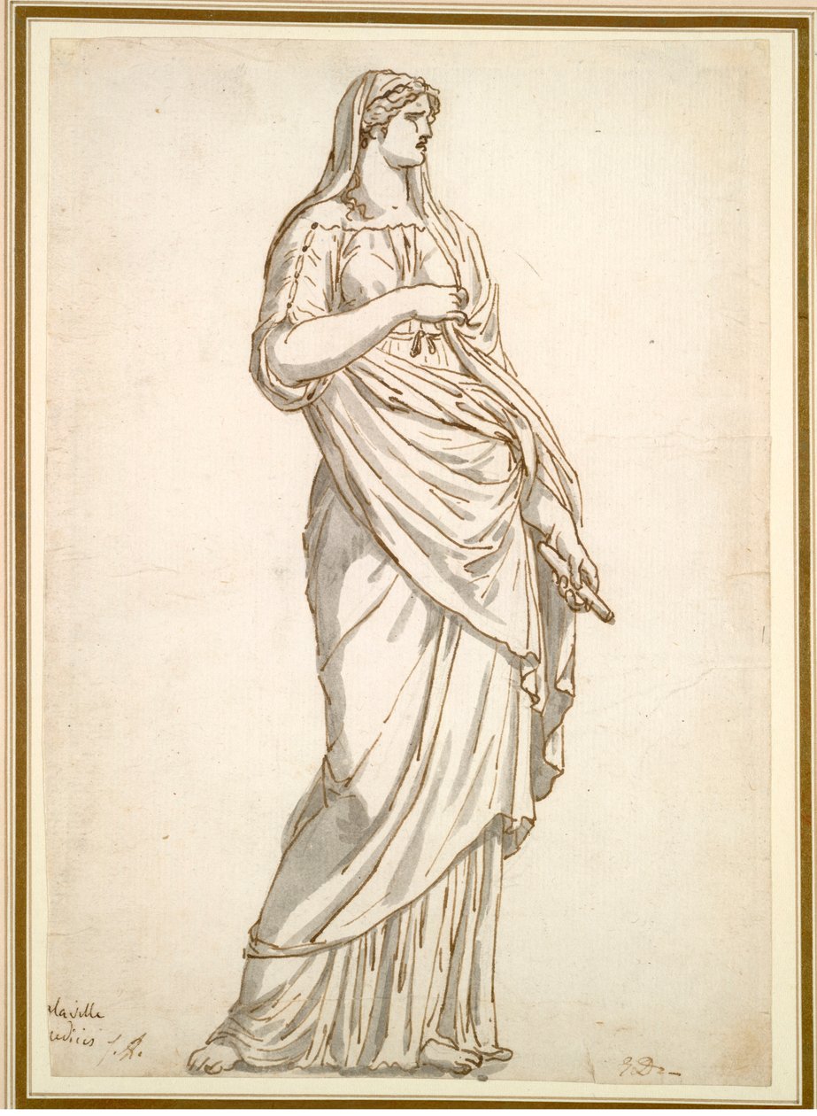 Studie der Sabinerstatue aus der Villa Medici von Jacques Louis David