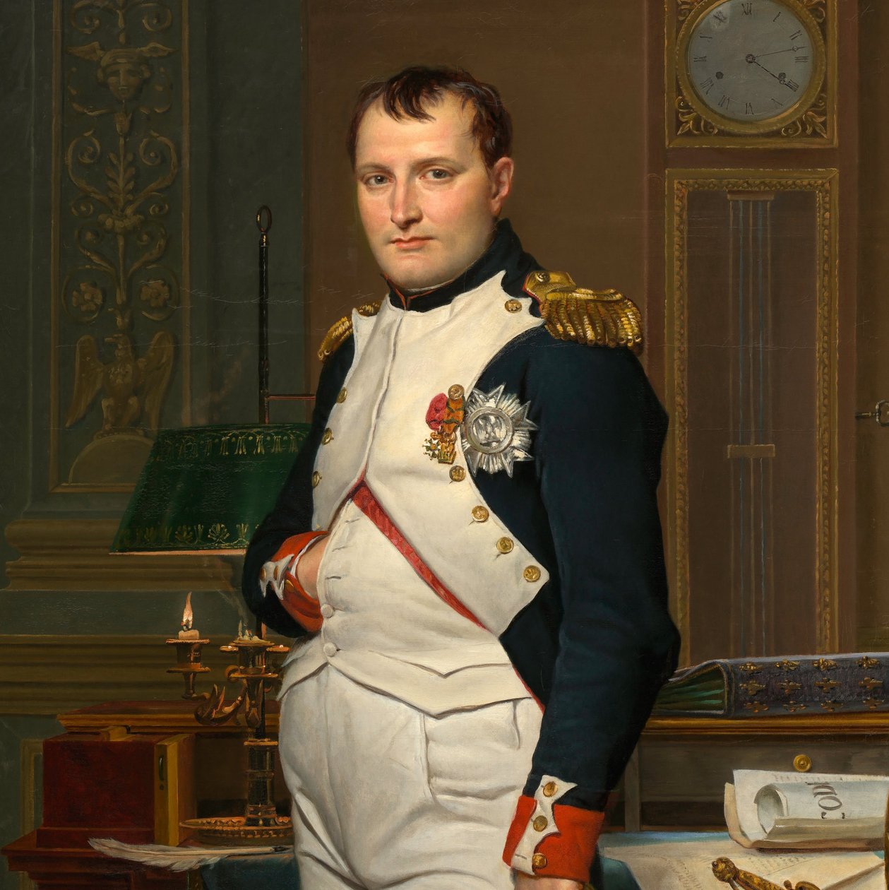 Der Kaiser Napoleon in seinem Arbeitszimmer in den Tuilerien von Jacques Louis David