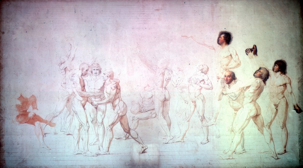 Der Eid im Ballhaus (1791) von Jacques Louis David