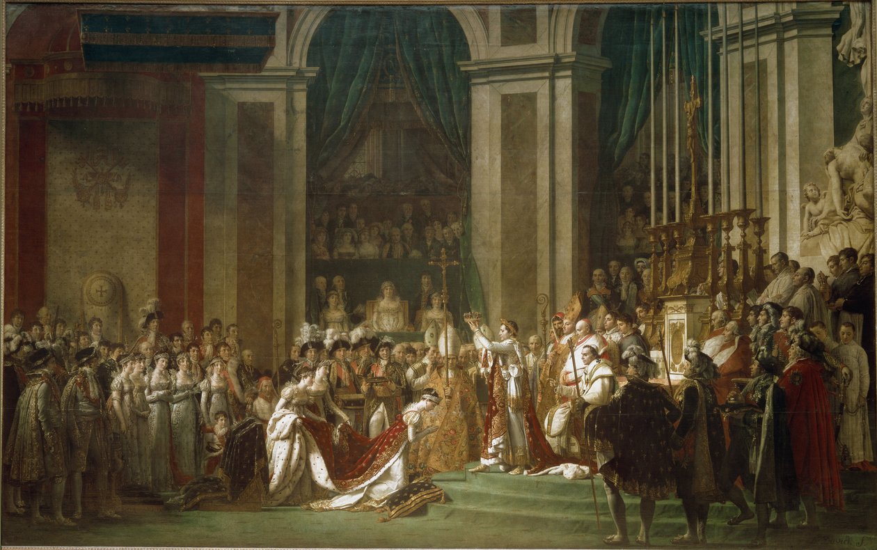 Die Weihe des Kaisers Napoleon I. und die Krönung der Kaiserin Josephine von Jacques Louis David