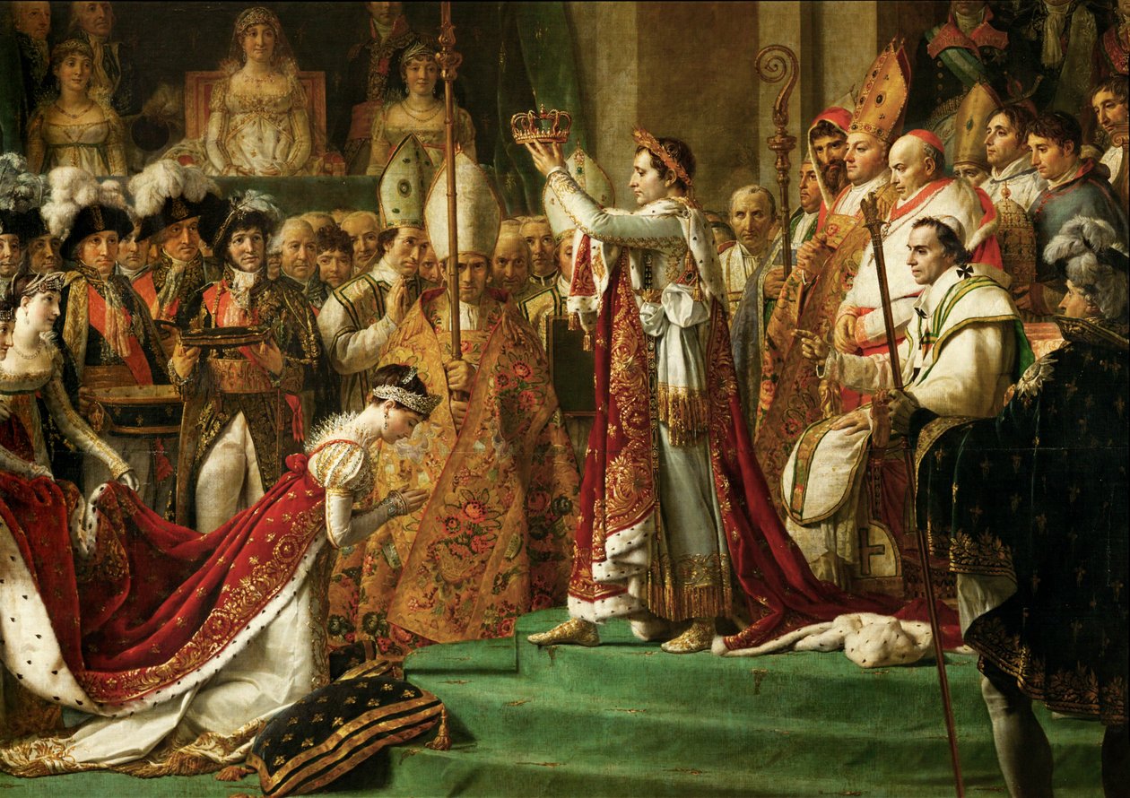 Die Krönung von Kaiser Napoleon I. Bonaparte von Jacques Louis David