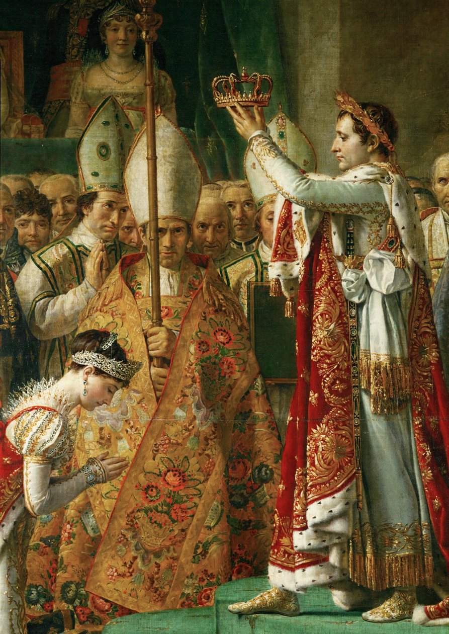 Die Krönung von Kaiser Napoleon I. Bonaparte von Jacques Louis David