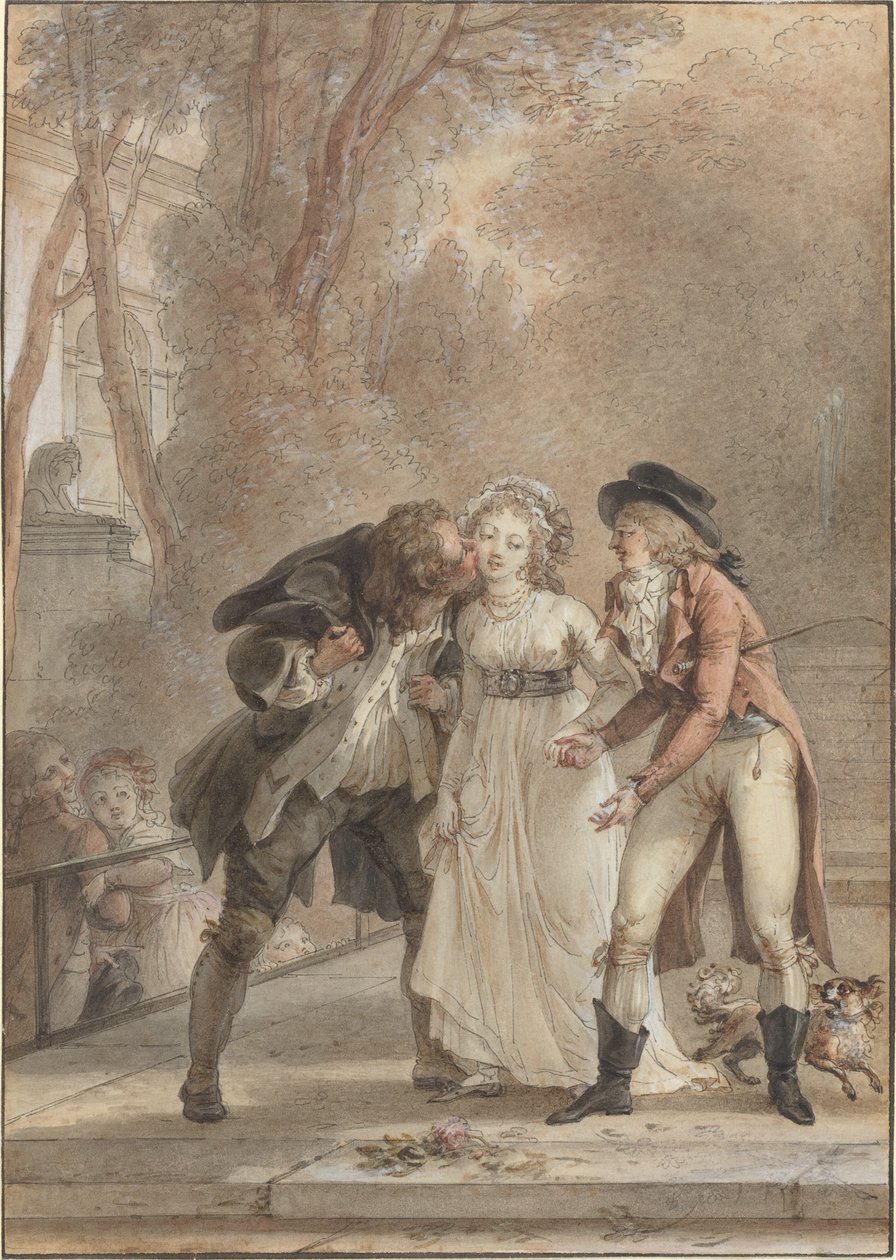 Geliehener Kuss von Jacques Louis François Touzé