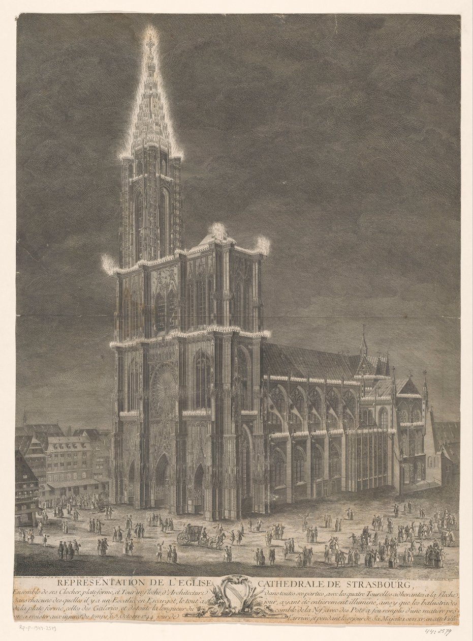 Ansicht der Kathedrale von Straßburg (Représentation de l
