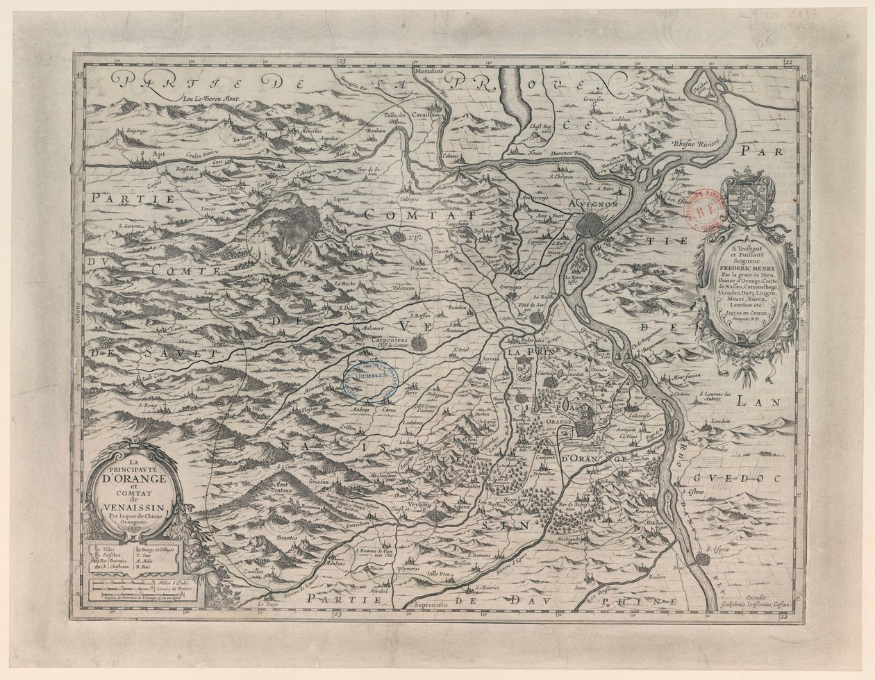 Das Fürstentum Orange und Comtat Venaissin von Jacques de Chieze