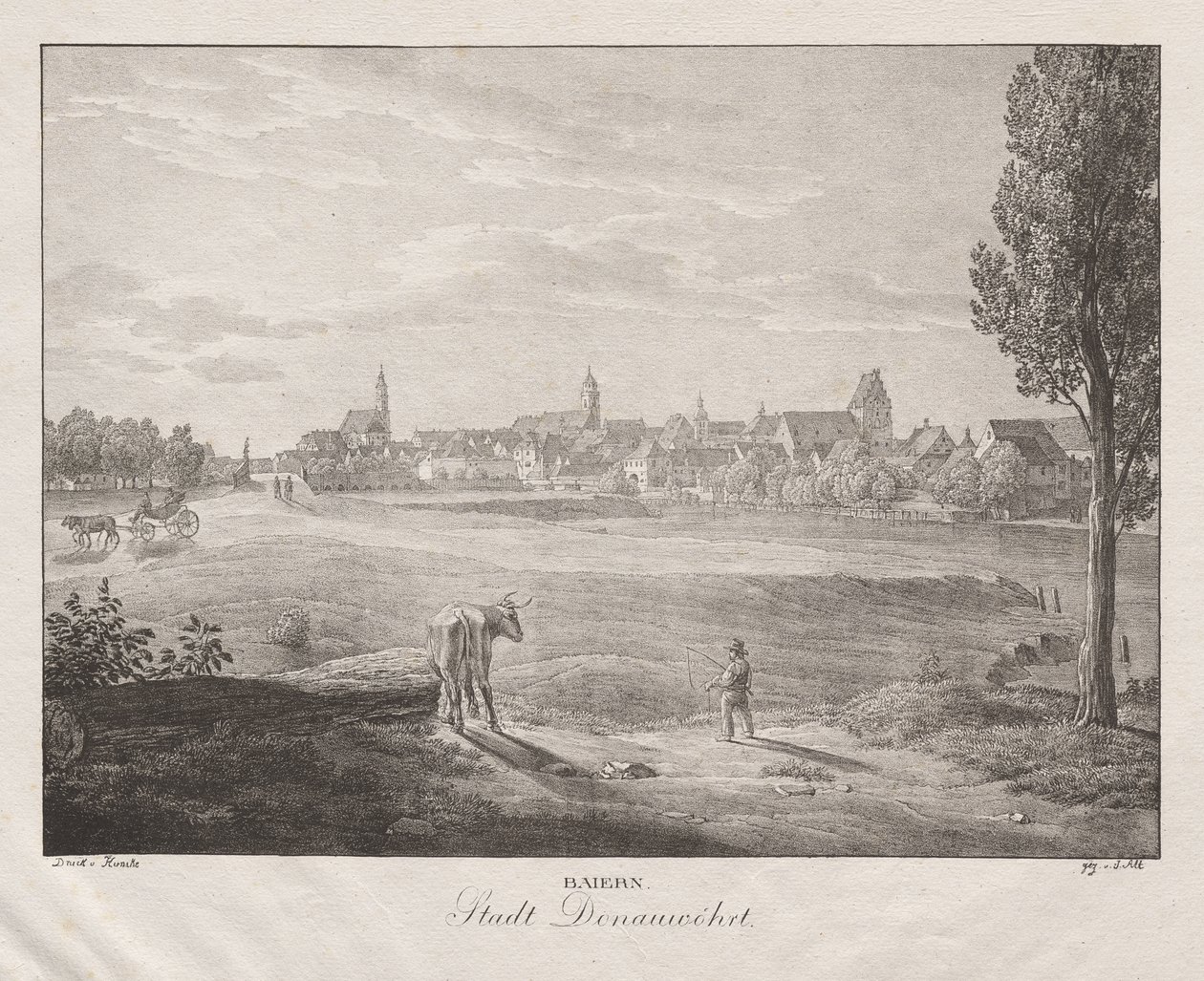 Bayern, Stadt Donauwörth von Jakob Alt