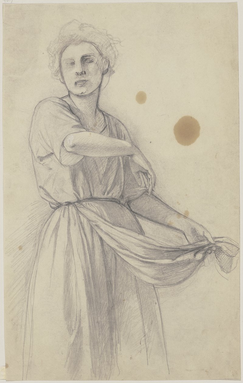 Säendes Mädchen von Jakob Becker