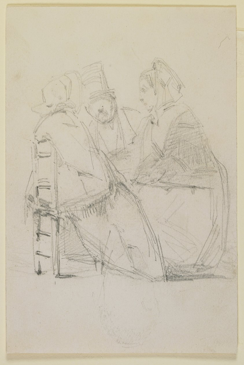 Gruppe im Gespräch, 1858 von James Abbott McNeill Whistler