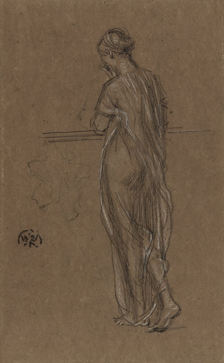 Stehende drapierte Figur, ca. 1868 von James Abbott McNeill Whistler