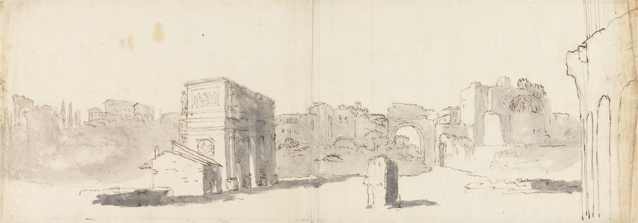 Rom, Blick auf den Konstantinsbogen mit anderen Ruinen von James Barry