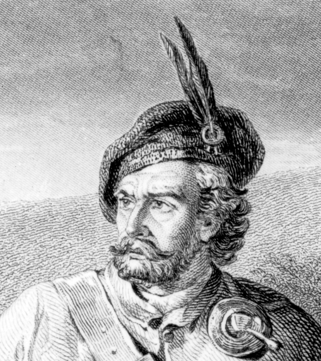 Rob Roy trennt Duellanten Rashleigh und Francis Osbaldistone, graviert von John Le Conte (Detail) von James Blake McDonald