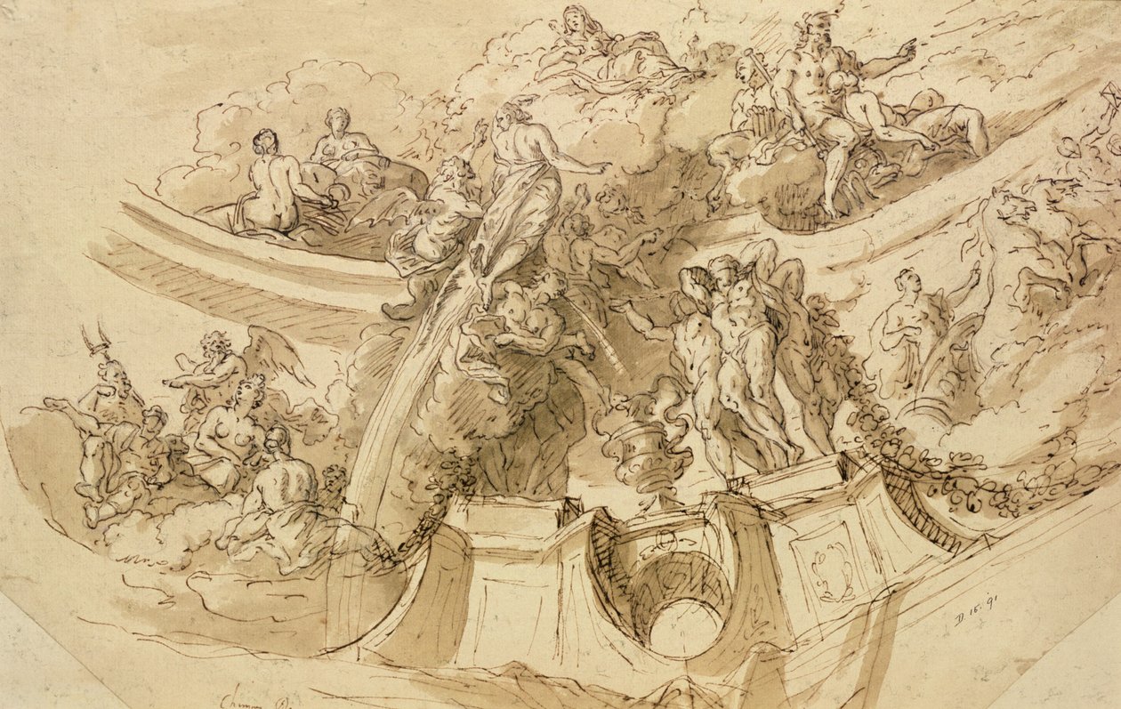 Allegorische Studie von James Thornhill