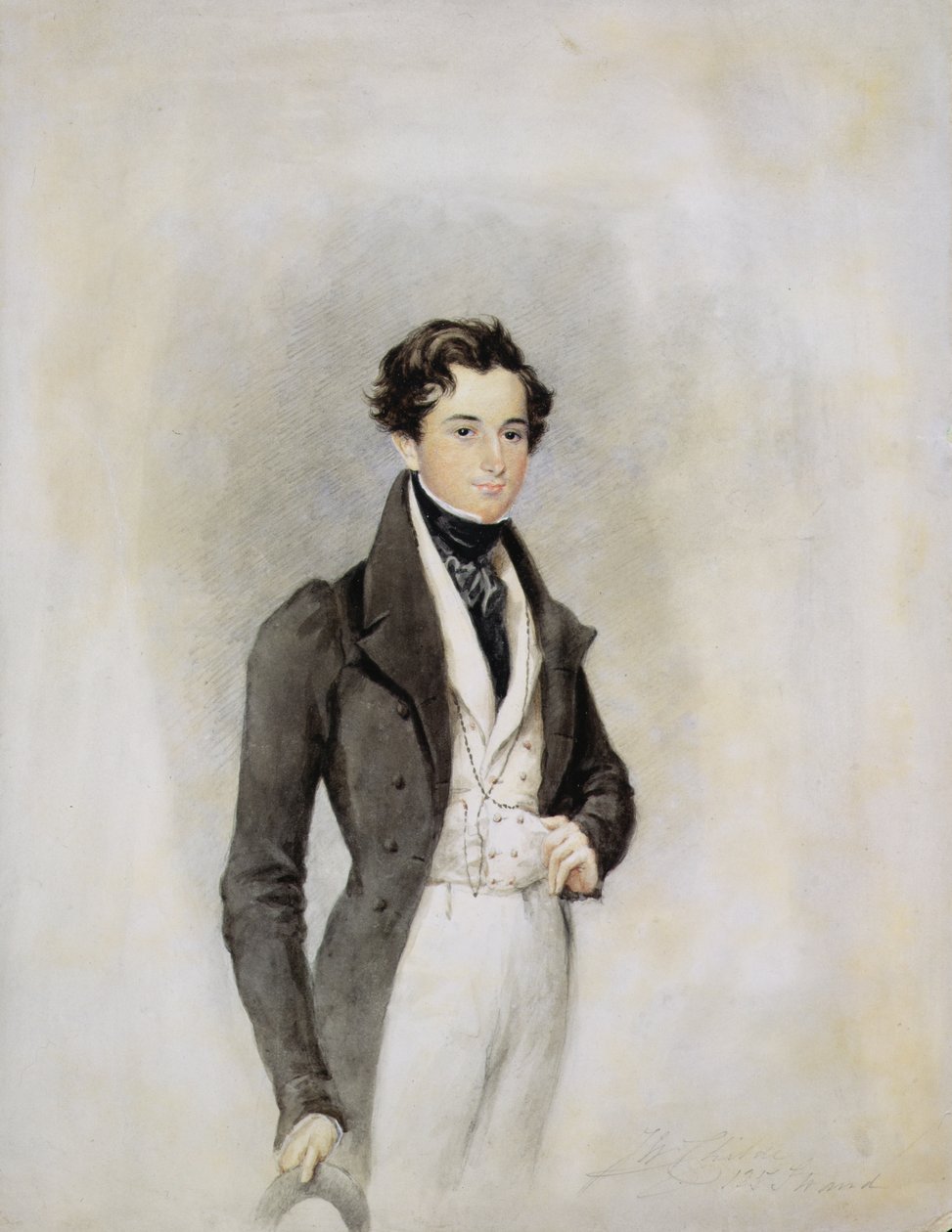Porträt eines eleganten Herrn, ca. 1825 von James Warren Childe