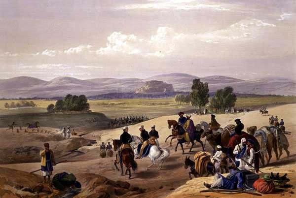 Der Anmarsch zur Festung von Kwettah, aus 