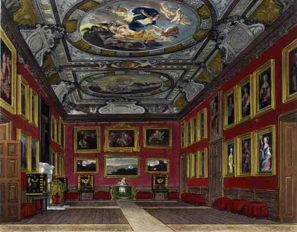Königliches Staatsbettzimmer, Windsor Castle, aus 