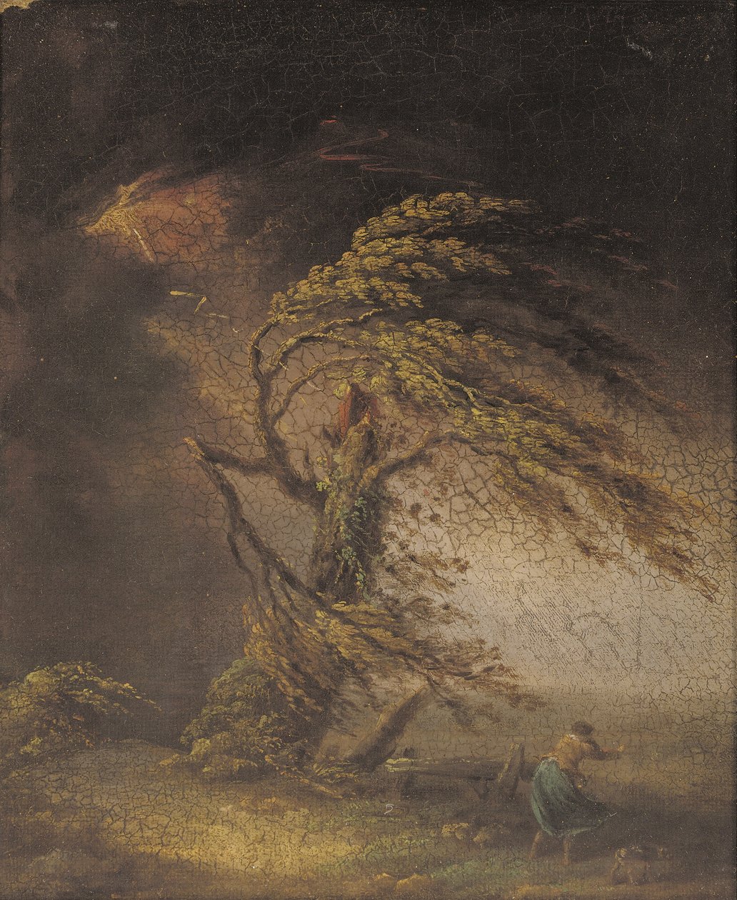 Ein vom Blitz getroffener Baum von James (circle of) Ward