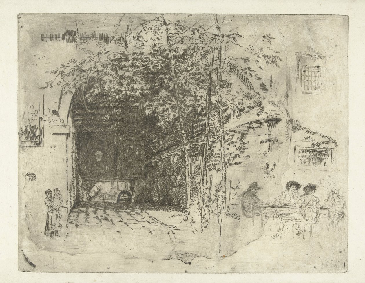 Durchgang unter einem Haus in Venedig von James Abbott McNeill Whistler