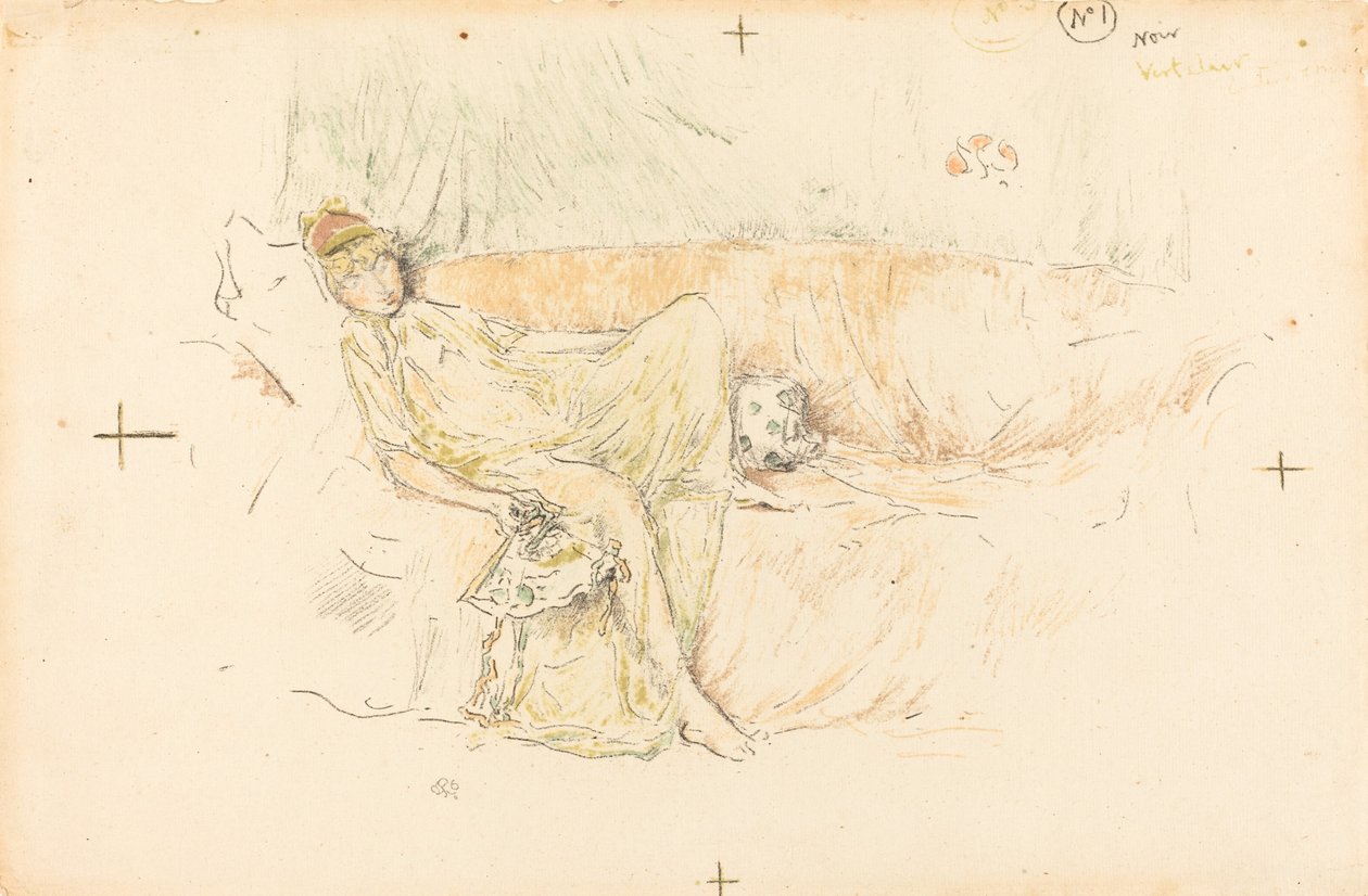 Gekleidete Figur, liegend von James Abbott McNeill Whistler