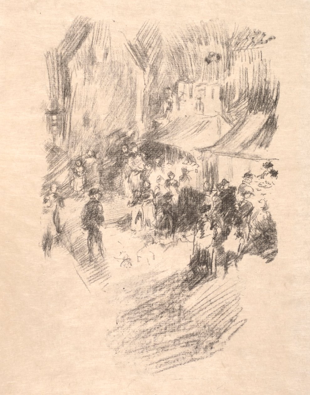 Jahrmarkt, Lyme-Regis, 1895 von James Abbott McNeill Whistler