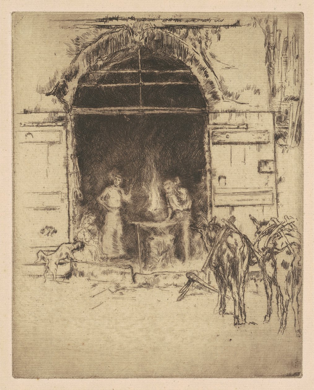 Flammende Schmiede, 1901 von James Abbott McNeill Whistler