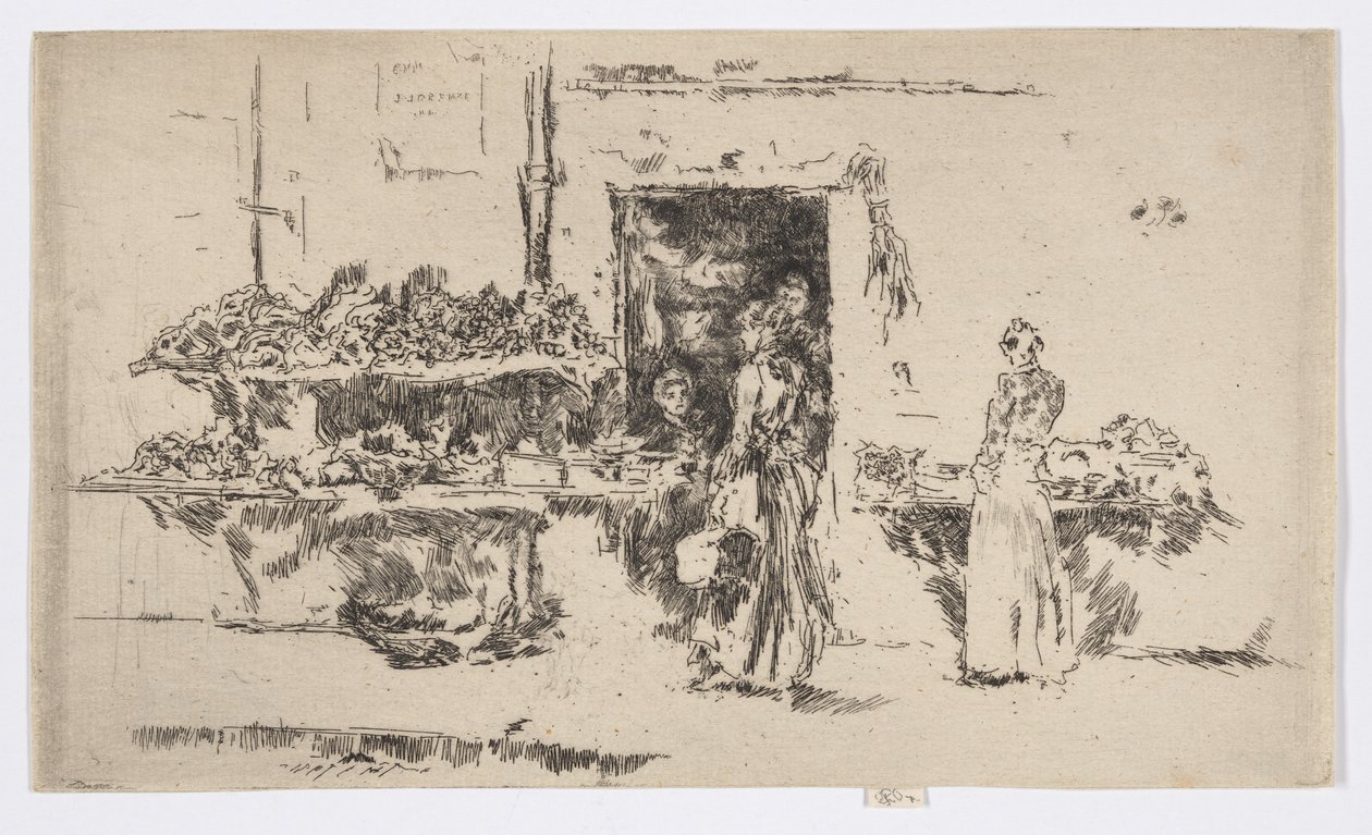 Gemüsehändlerladen, Paris, ca. 1892-93 von James Abbott McNeill Whistler
