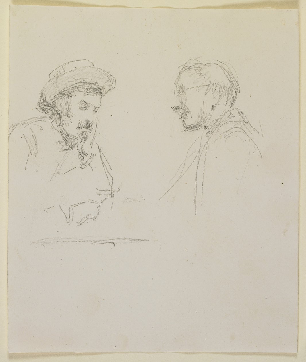 Köpfe von zwei Männern, ca. 1855-59 von James Abbott McNeill Whistler
