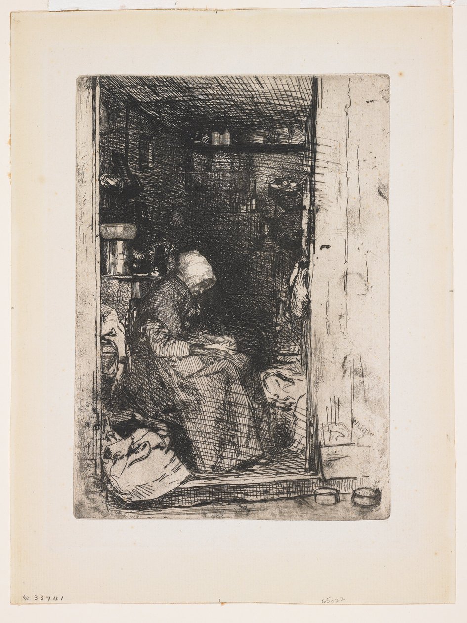 La Vieille aux Loques aus Zwölf Radierungen aus der Natur von James Abbott McNeill Whistler