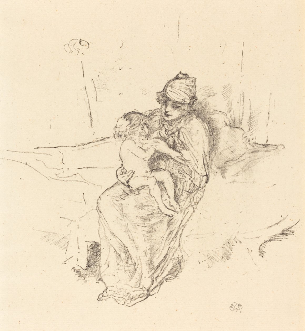Mutter und Kind, Nr. 1, 1891-1895 von James Abbott McNeill Whistler