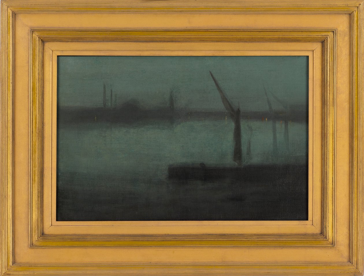 Nocturne: Blau und Silber--Battersea Reach, 1870-1875 von James Abbott McNeill Whistler