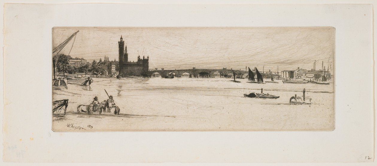Alte Westminster Bridge von James Abbott McNeill Whistler