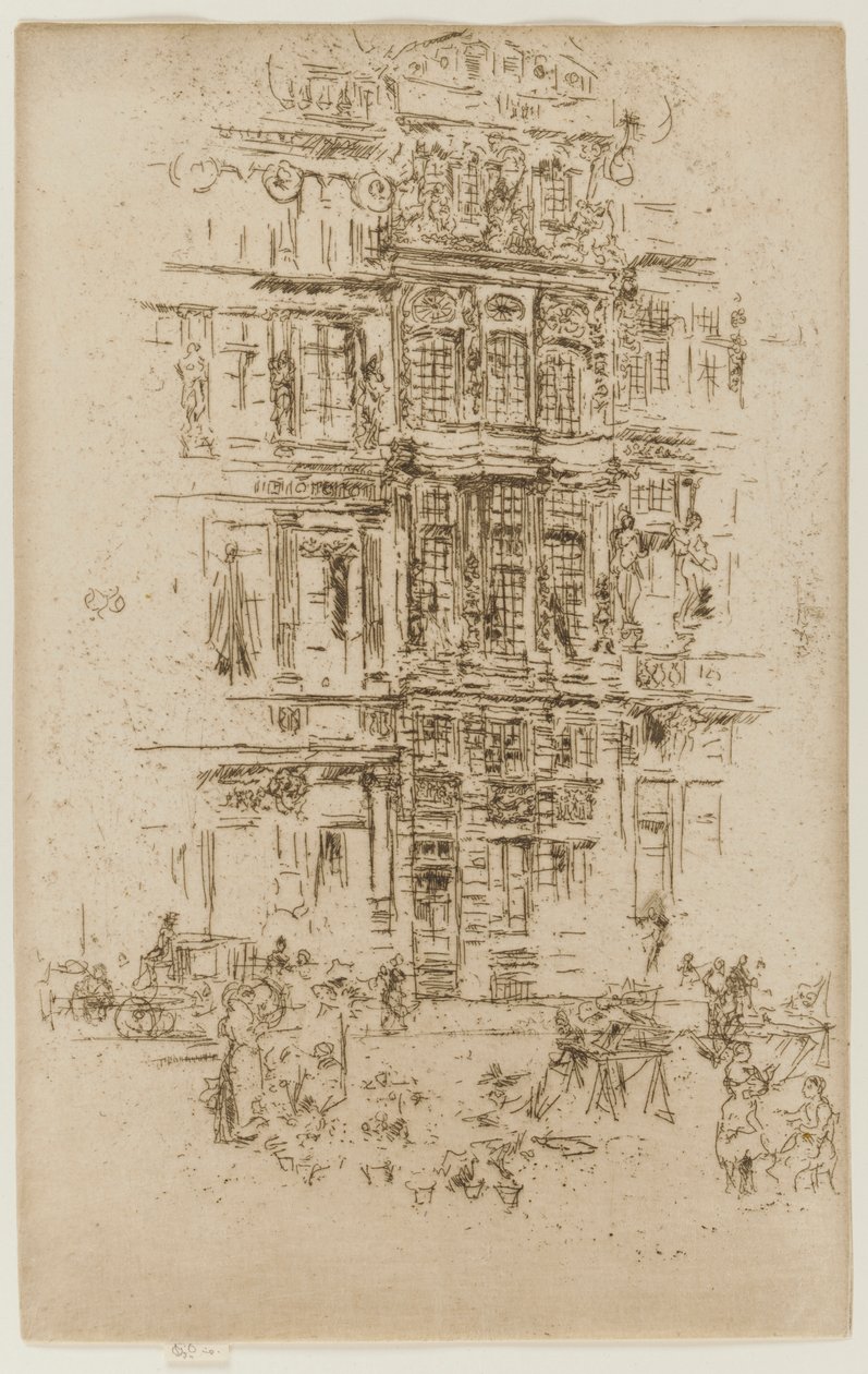 Paläste, Brüssel, 1887 von James Abbott McNeill Whistler
