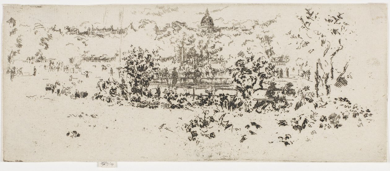 Pantheon, Jardin du Luxembourg, ca. 1892-93 von James Abbott McNeill Whistler
