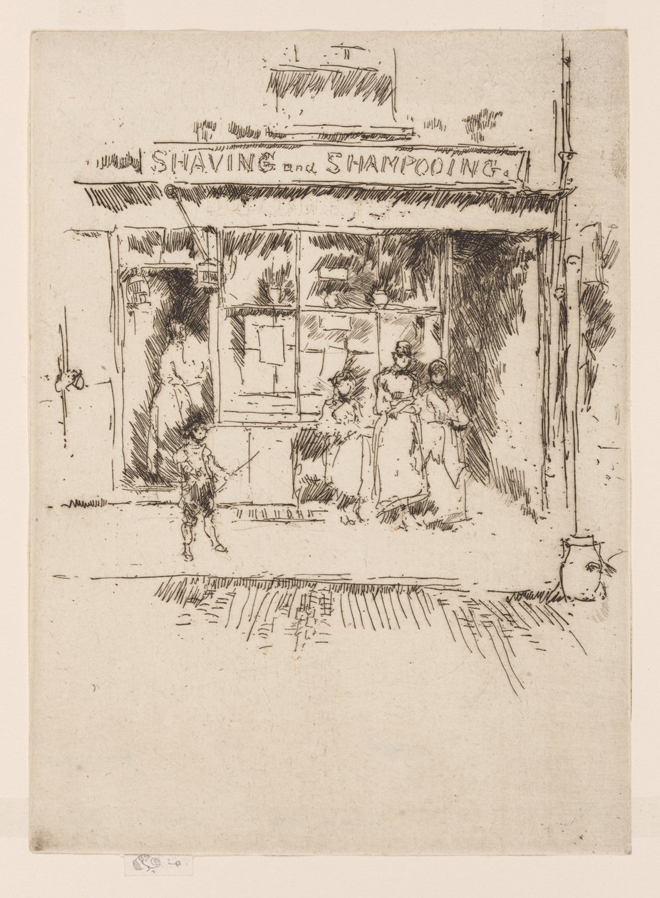 Rasieren und Shampoonieren, ca. 1886-88 von James Abbott McNeill Whistler