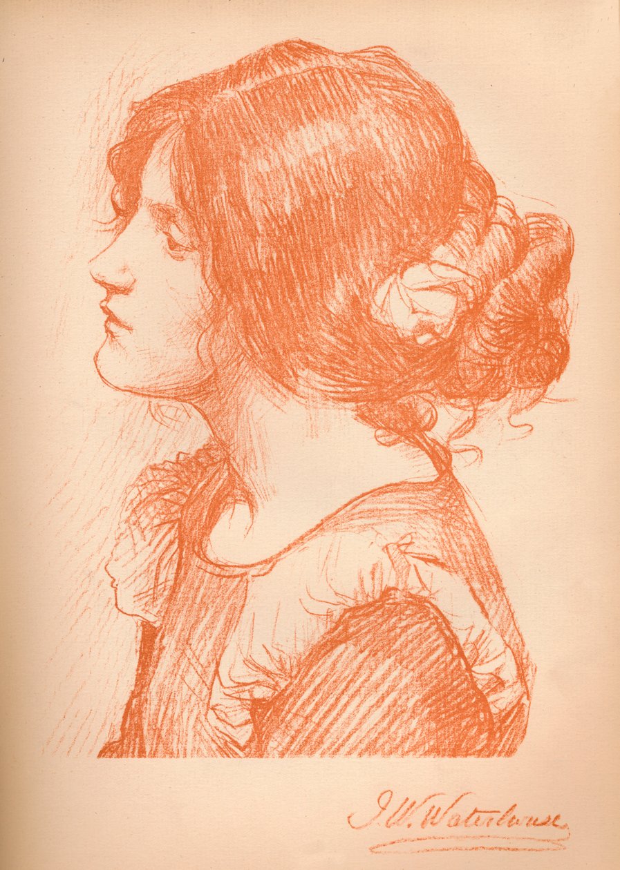 Skizze einer Frau, ca. 1885, 1896 von James Abbott McNeill Whistler