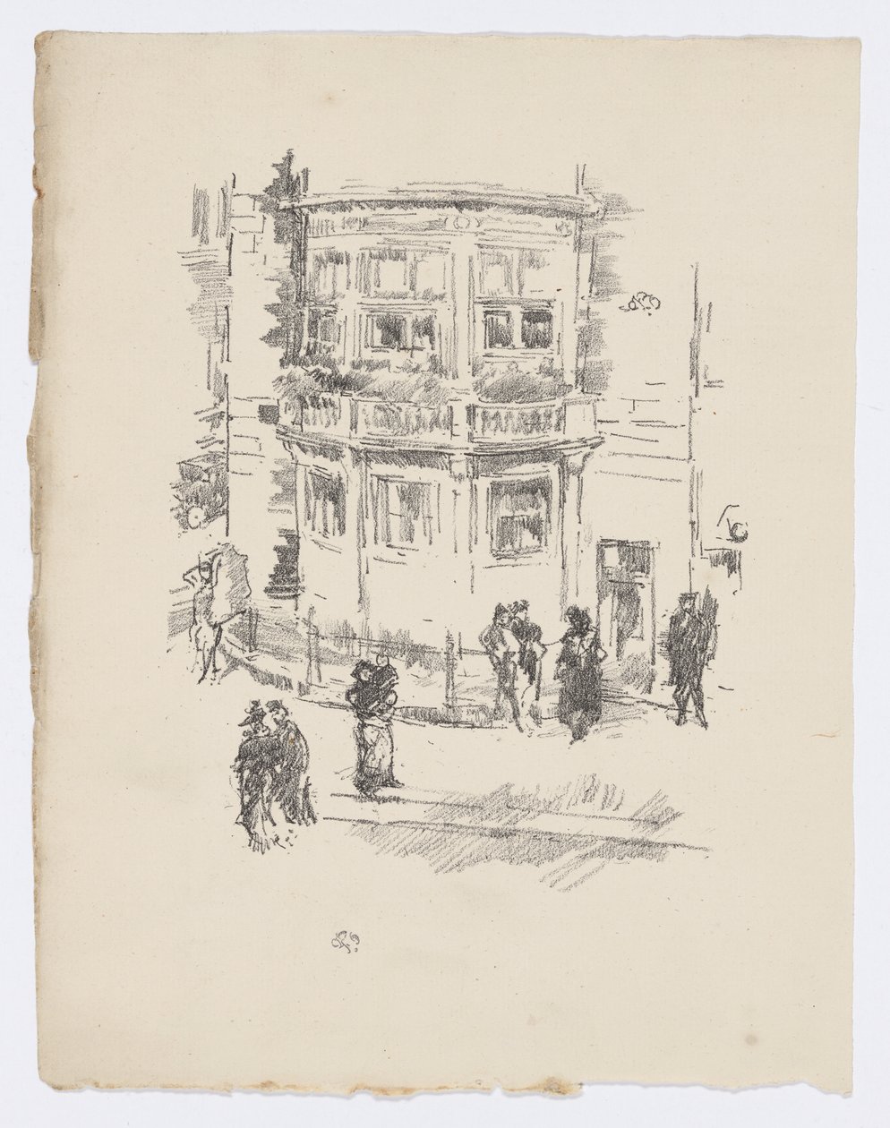Das Fenster des Managers, Gaiety Theatre von James Abbott McNeill Whistler
