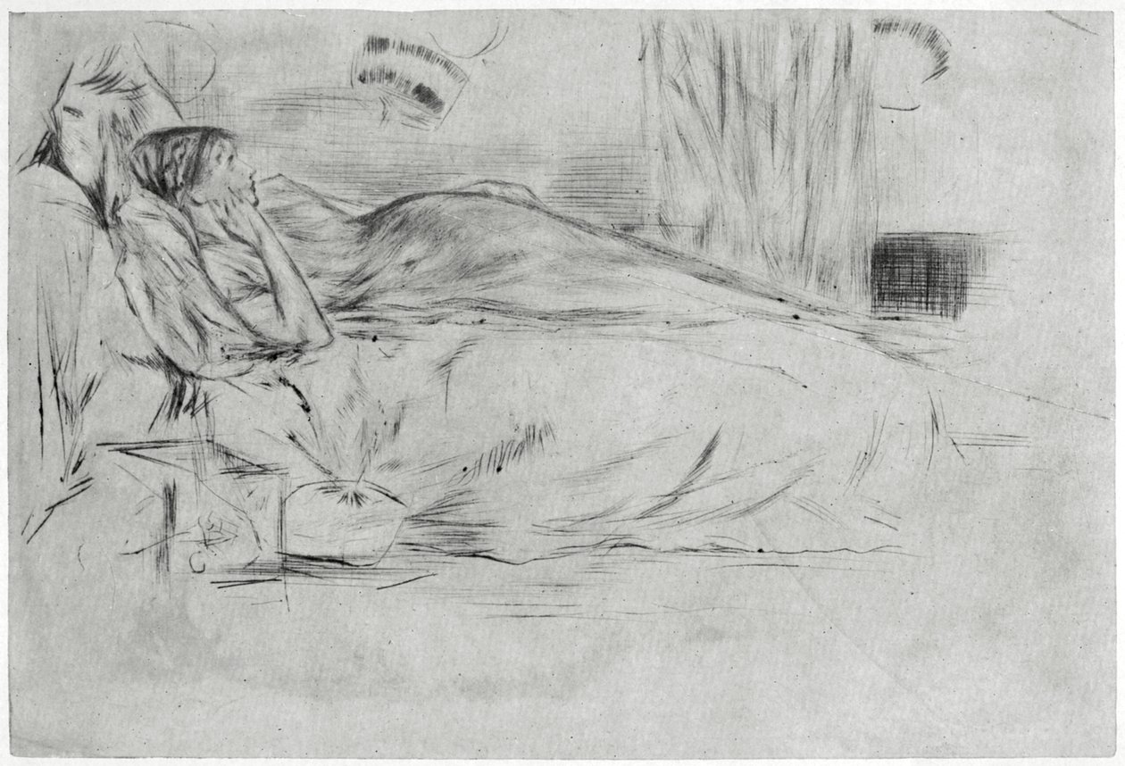 Das Modell, liegend, ca. 1864, 1904 von James Abbott McNeill Whistler
