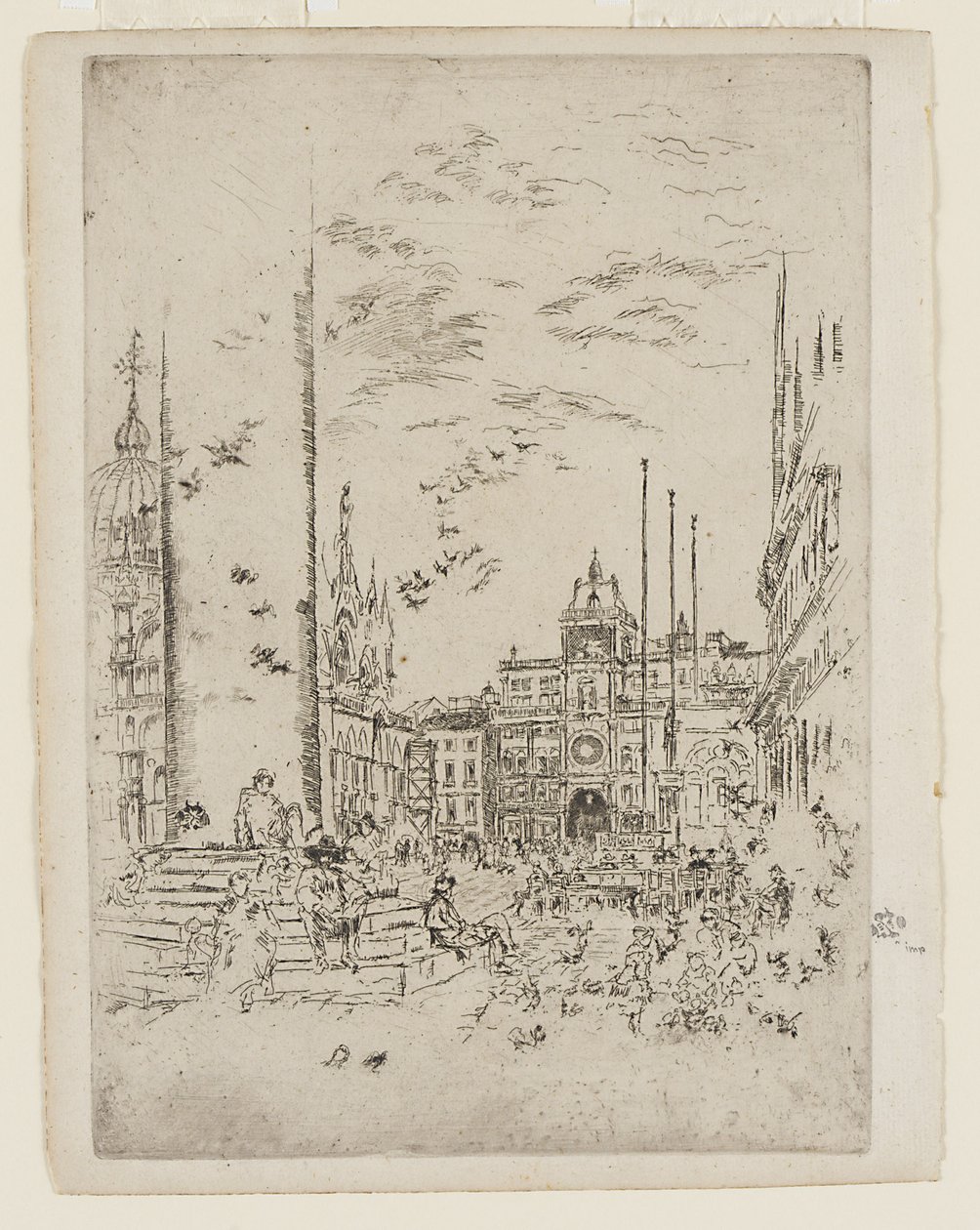 Die Piazzetta von James Abbott McNeill Whistler