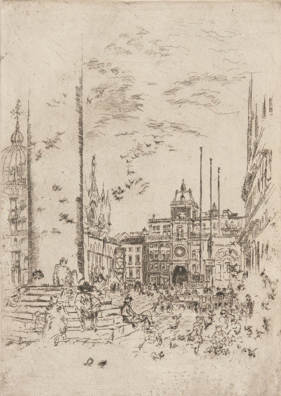 Die Piazzetta von James Abbott McNeill Whistler
