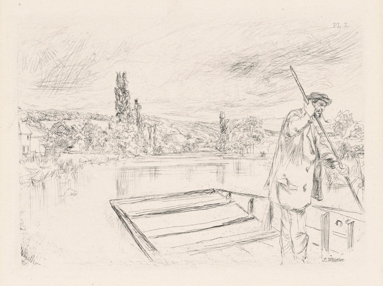 Der Punt, 1861 veröffentlicht 1862 von James Abbott McNeill Whistler