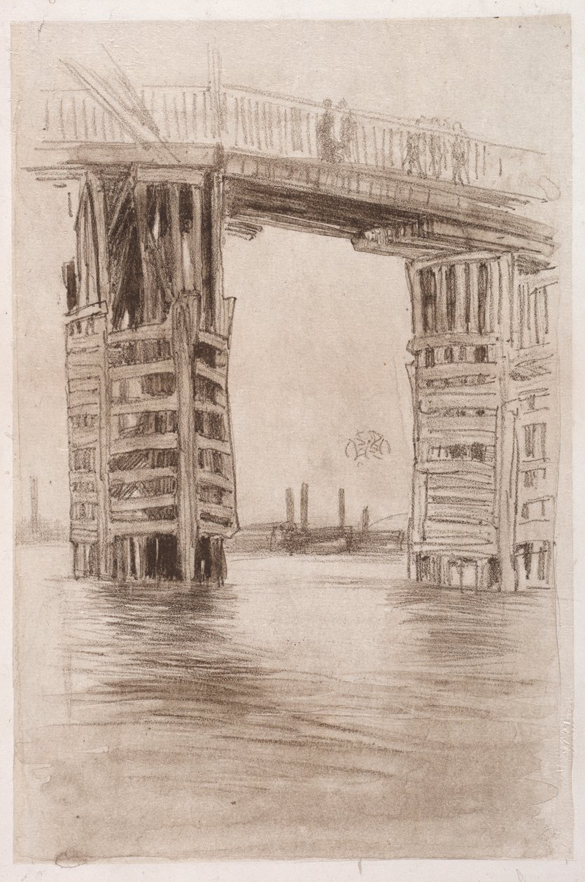 Die hohe Brücke von James Abbott McNeill Whistler