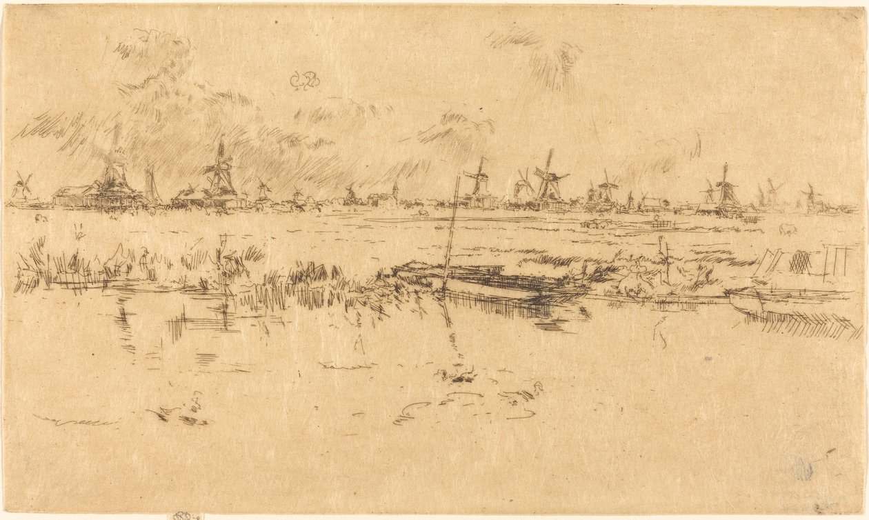 Zaandam, 1889 von James Abbott McNeill Whistler