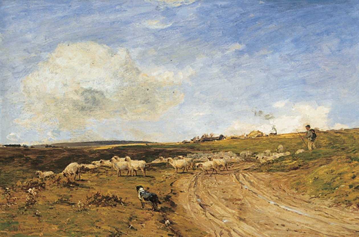 Ein windiger Tag von James Aumonier
