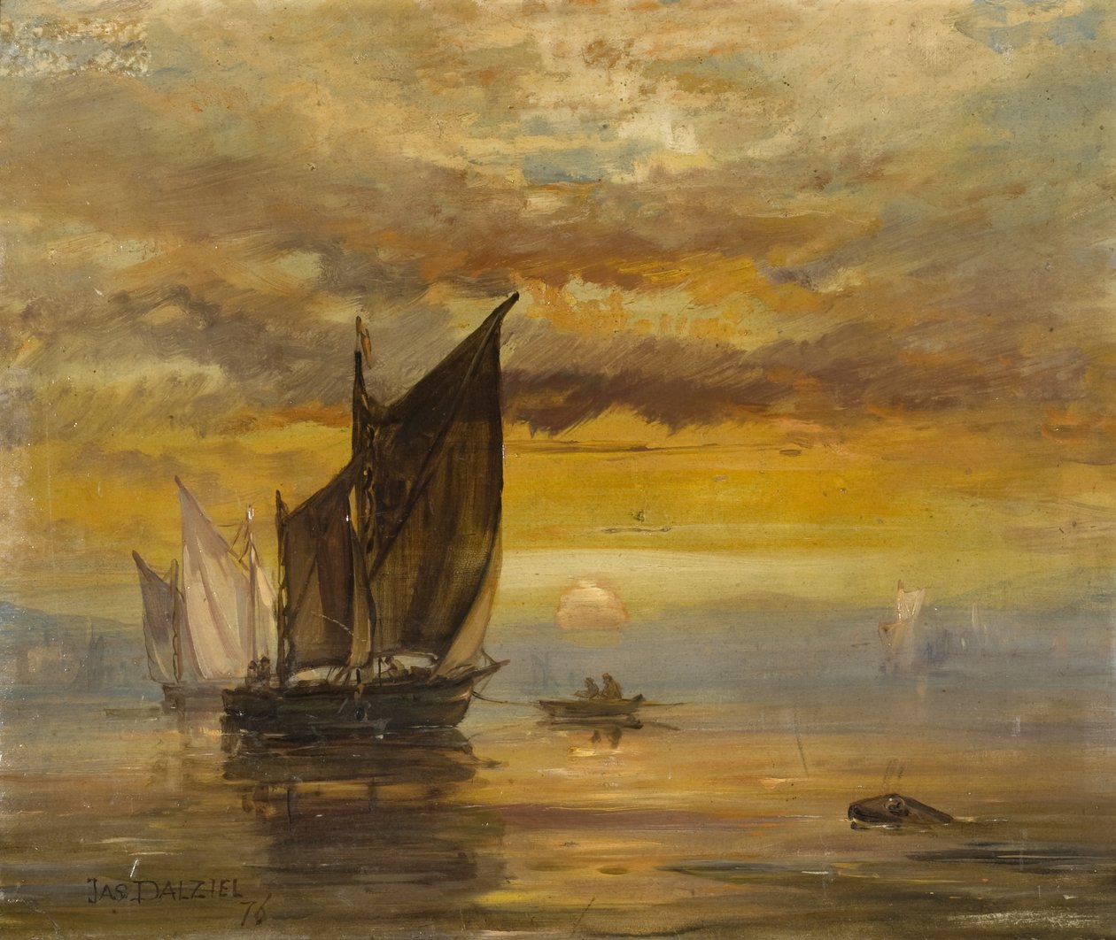 Schiffe vor der Küste von James B. Dalziel