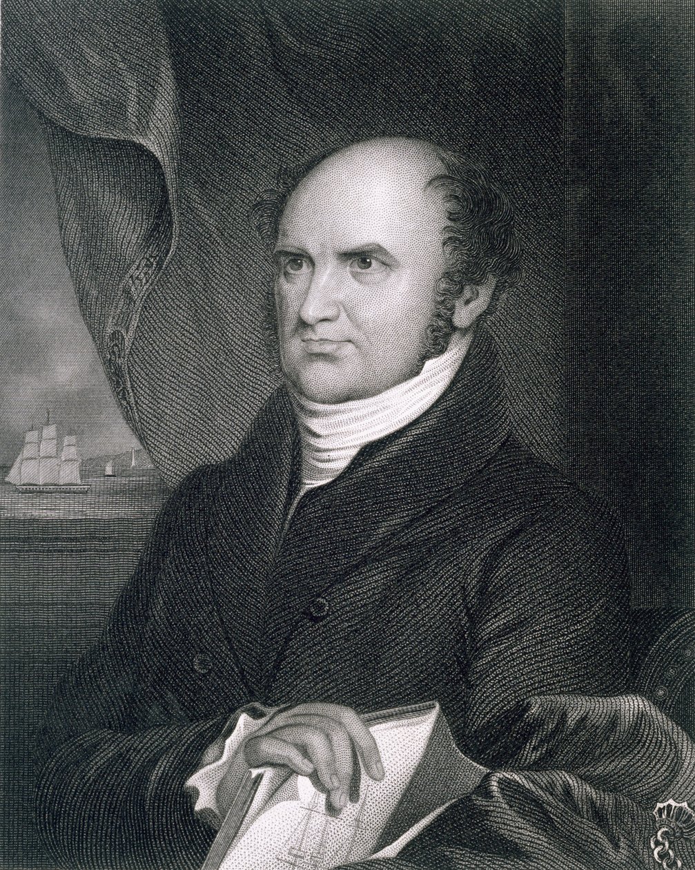 Levi Woodbury, graviert von Robert E. Whitechurch von James Barton Longacre