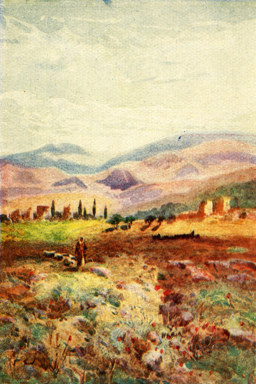 Ruinen von Sardes - Offenbarungen. iii. 1., ca. 1924 von James Clark and Henry A Harper